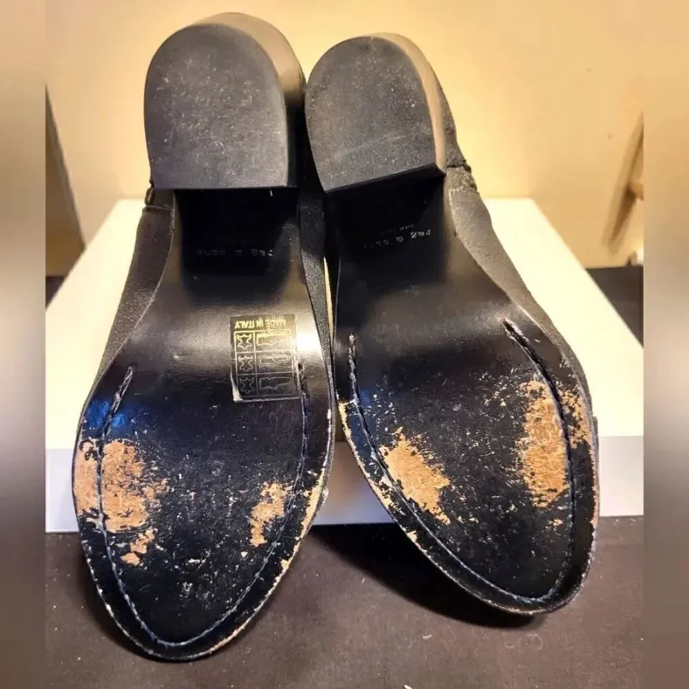 Rag & Bone Margot Black Distressed Leather Side Zip Ankle Boots sz.7/37 Ret.$495